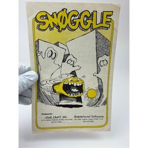 Vintage Snoggle Broderbund Software for Apple II Computer